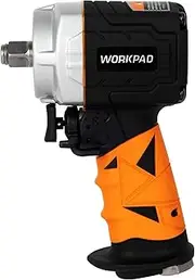 WORKPAD Pneumatic Impact Wrench,Max. loosening Torque 750 Nm, Square Drive 12.7 mm (1/2 inch), Ideal for use in confined Spaces, e.g. in Gearbox and Engine Areas.(750.NM)