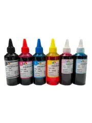 6x100ml Refill ink bottles for HP 02 02xl C5180 C6180 D7360 Refillable CISS