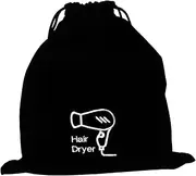 DRESSOOS 1pc Hotel Hair Dryer Bag Drawstring Flannel Storage Travel Hair Dryer Pouch Supplies Organizer