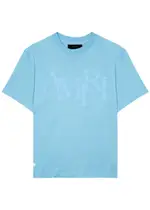 Amiri Logo-appliquéd Cotton T-shirt - Light Blue 2 M