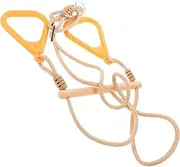 OFFIGAM Gymnastic Rings and Swing Bar Portable Indoor Outdoor Equipment for Pull for Strength Training and Imaginative Play