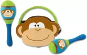Stephen Joseph Percussion Set Monkey Musical Instrument tambourine maracas