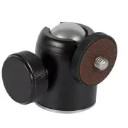 Mini Spherical Small Ball Head Double U Notch Ballhead for Tripod Monopod DSLR