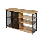 Buffet Sideboard Bar Cabinet In Oak