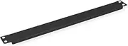 VALUE 19" Blank Plate 1 U, Black