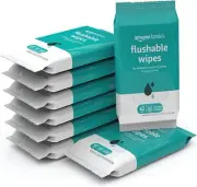 Flushable Unscented Adult Toilet Wet Wipes, 9 Packs, 42/pack, 378 Total ✅✅✅