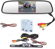 120 Degrees Camera Mirror Car Rear View Reverse Night Vision Parking System Kit