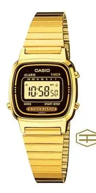 在飛比找Yahoo!奇摩拍賣優惠-【天龜】CASIO 復古潮流 淑女電子錶  LA670WGA