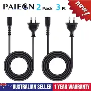 2pc 3ft AC Power Cord Cable For JBL Partybox 300 Portable Party Speaker 2-Prong