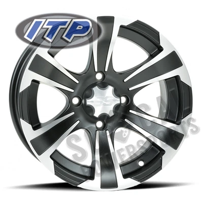 ITP SS312 Wheel 14x8 4/137 Matte Black w/Mach 5+3 Arctic Cat Stampede 4 (2018)