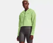 Women’s Ua Essential Fleece Playback Full Zip Hoodie Key Lime New Large