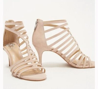 VINCE CAMUTO STRAPPY HEELS VC-Petronia Style Moonstone Sz 5 NIB