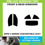 For BMW 4 Series Convertible 2021+ Full Pre Cut Window Tint Kit Front & Rear