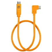 Tether Tools TetherPro Right Angle USB-C To USB-C 50cm Hi-Vis Orange
