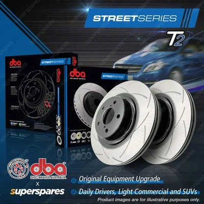 DBA Slotted Rear Disc Brake Rotors for Mini Cooper R50 R52 R53 W11 R56 2006-On (for: Mini)