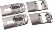 6 Pcs/Set Car ABS Chrome Door Handle Bowls Cover Compatible with Hyundai Grand Starex H1 I800 2018-2020 Car Accessories