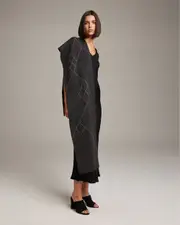 Voz Che Scarf in Baby Alpaca in Black/grey at Nordstrom One Size