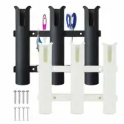 3 Tube Plastic Boat Fishing Rod Holders Removable Boat Marine Tube Rod Holder