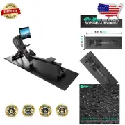 Extra Long Exercise Equipment Mat for Rower, Elliptical, and Treadmill