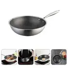 Stainless Steel Saucier Omelette Pan Indian Frying Small Wok Cooking Pan