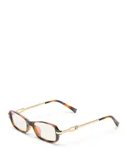 Le Specs Bamboozler Rectangle Blue Light Glasses, 53mm