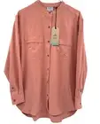 prAna Womens Railay Tunic Cloud Blush Color Mandarin Collar NWT Small UPF 50+