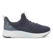 Puma Softride Sophia Emboss Overspray Lace Up Womens Blue Sneakers Casual Shoes