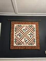 Handmade Christmas Quilt 48” Square