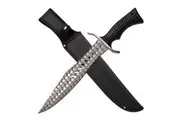 Survivor Skull Pattern Stainless Steel Fixed Blade Knife 483mm (K-SV-FIX011BK)
