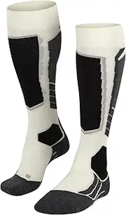 [FALKE] Women's SK2 Skiing Socks Merino Wool Black Navy Blue Grey More Colours Thick Thermal Padded Long Ski Sock Cushioned Sole Breathable Quick Dry For Skiers Of All Abilities 1 Pair