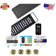 Full Spectrum 7-Row LED Fish Tank Light with Easy Controller & 8 Colors Options