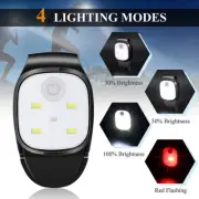 LED Clip Headlamp USB Rechargeable Running Clip Light Safety for Walking Camping
