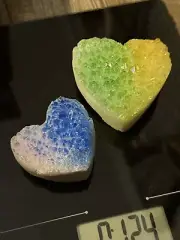 Natural Heart Crystal Cluster Geode