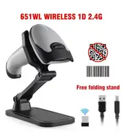 Handheld 2D Barcode Scanner USB QR Code Scanner Wired Automatic 1D 2D&amp;PDF417 Data Matrix Bar Code Reader Plug and Play 1D wireless