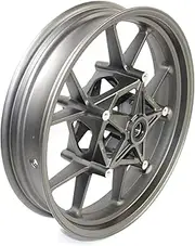 Matte Gray Front Wheel Rim Compatible with BMW S1000RR K46 2009-2018, S1000R K47 2014-2018, Bearing included, Motorcycle Replacement Accessories Parts
