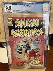 Alien Worlds #2 Cgc 9.8 Dave Stevens Cover Art -Classic Key! Pacific Comics 1983