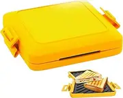 Microwave Sandwich Maker and Grilled Cheese Toastie Grill - Non-stick Silicone Cookware, Dishwasher Safe