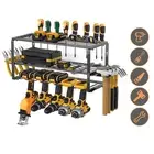 Power Tool Organizer Rack Wall Mount Tool Shelf Cabinet Electric Drill Holder