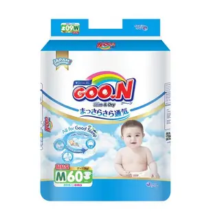 大王GOO.N紙尿布 輕薄舒爽-黏貼型M(60片X4串)