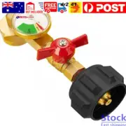 Propane Refill Elbow Adapter W/ Gauge For 1Lb Bottle Tank 20-40Lbs Cylinder™”