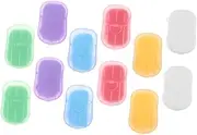 ifundom Portable Soap Sheets Pack Travel Friendly Hand Washing Soap Slices for Outdoor Activities Camping Hiking Unique Scents Milk