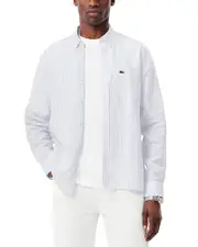 Lacoste Long Sleeve Button Front Shirt 40 EU / 15.75 US