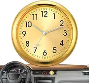 Car Dashboard Clock | Analog Car Clock Glowing | Quartz Automotive Replacement Clocks, Stick On Clock for Car Dashboard, Sticky for Vehicle Automotive