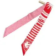 HERMES TWILLY ASTROLOGIE A POIS WHITE SILK WOMEN S SCARF 051