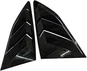 2 PCS Car Styling Rear Window Side Vent Shutter Louver Trim Cover Compatible for Hyundai Tucson 2015 2016 2017 2018 2019 Auto Accessories(Glossy Black)
