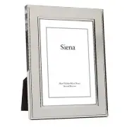 Flat Double Border Plain Picture Frame, Tarnish Resistant Finish, 8x10 Silver