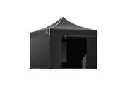Instahut Gazebo 3x3 Pop Up Marquee Folding Tent Wedding Gazebos Camping Outdoor Shade Canopy Black