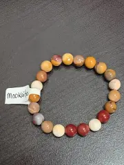 Mookaite Stretch Bracelet, Unisex 8mm Beads