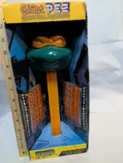 Giant PEZ Candy Dispenser Teenage Mutant Ninja Turtles Michael Angelo New In Box