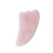 Pink Natural Rose Quartz Facial Jade Gua Sha Stone Beauty Massage Tool Face Massager